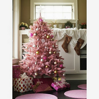 pink christmas tree 1