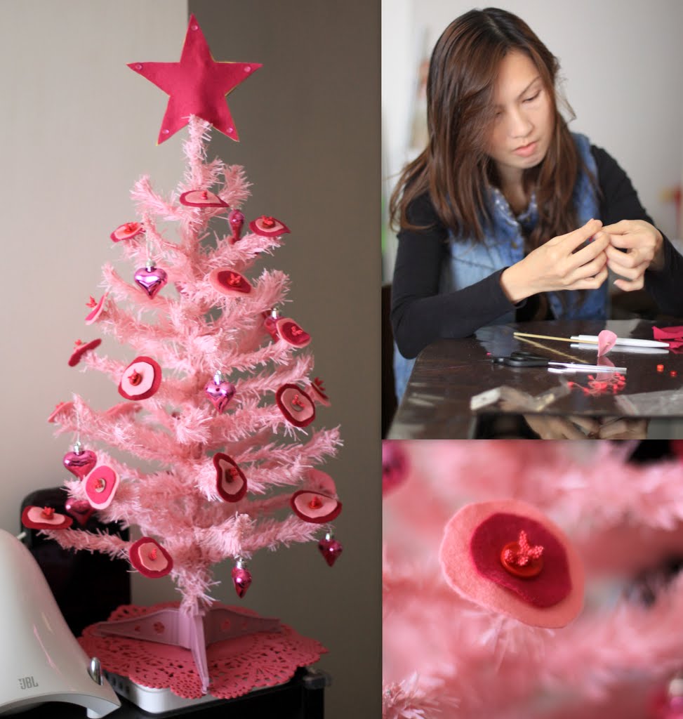 pink christmas tree 4