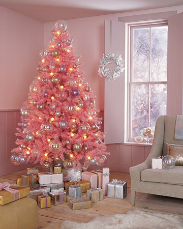 pink christmas tree 5