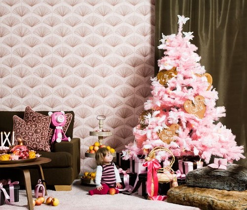 pink christmas tree 6