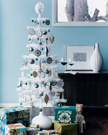 white christmas tree 6